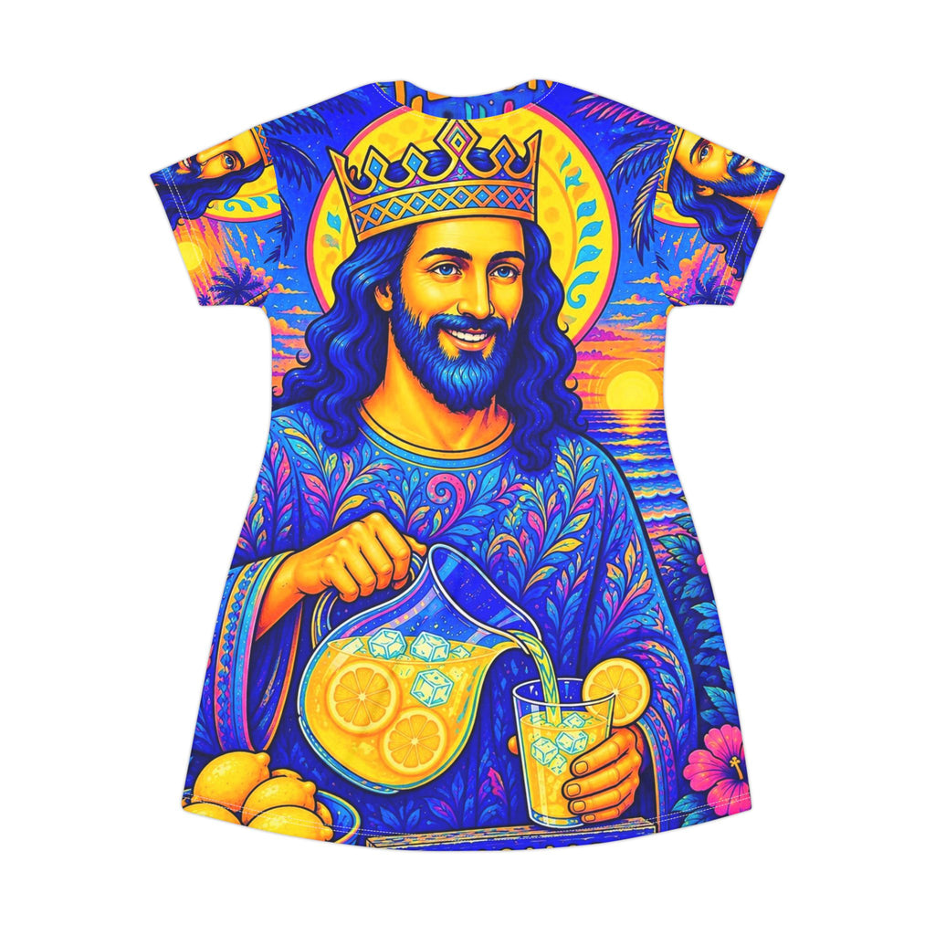 Jesus Making Lemonade T-Shirt Dress (AOP)