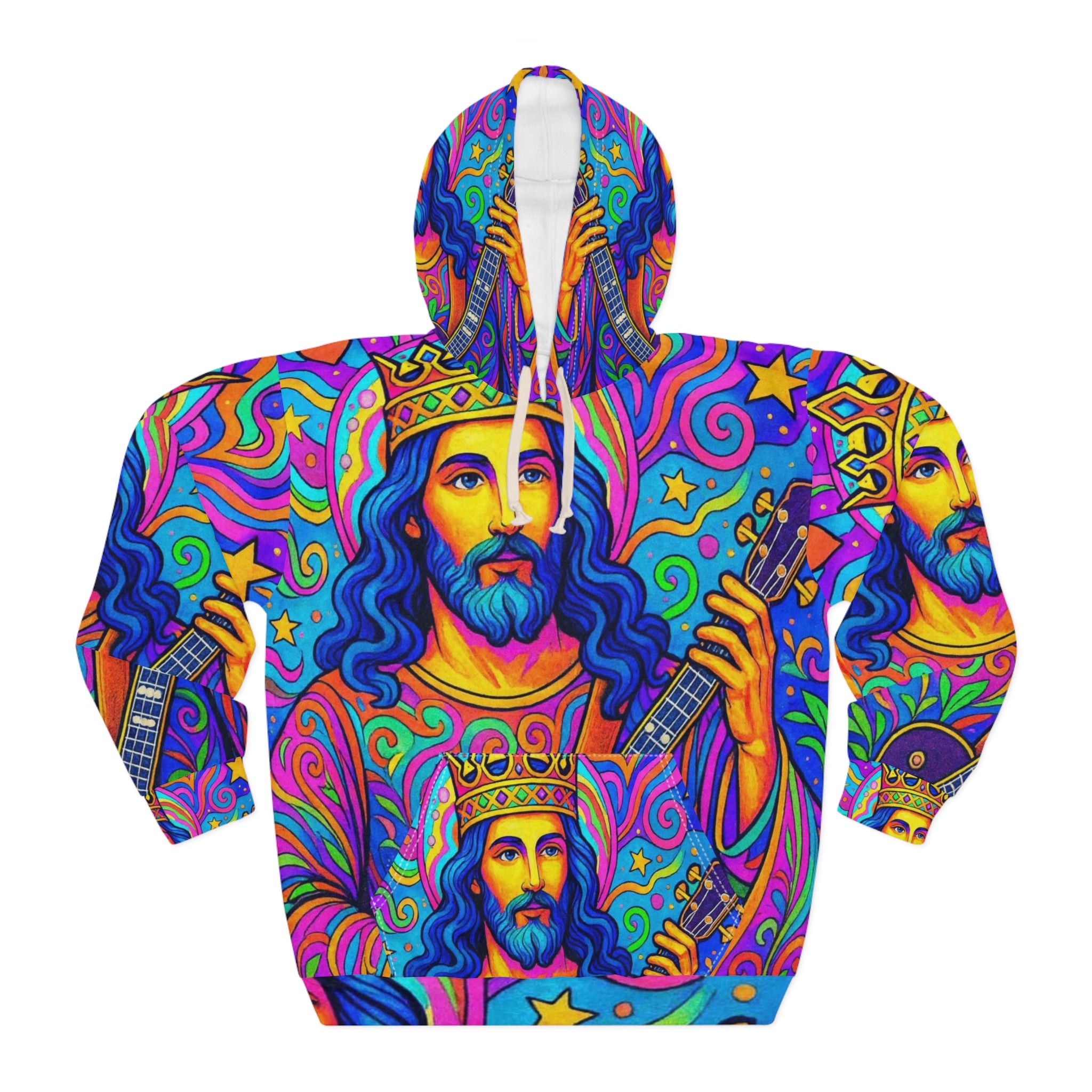 The Official Slamjo Jesus Unisex Pullover Hoodie (AOP)