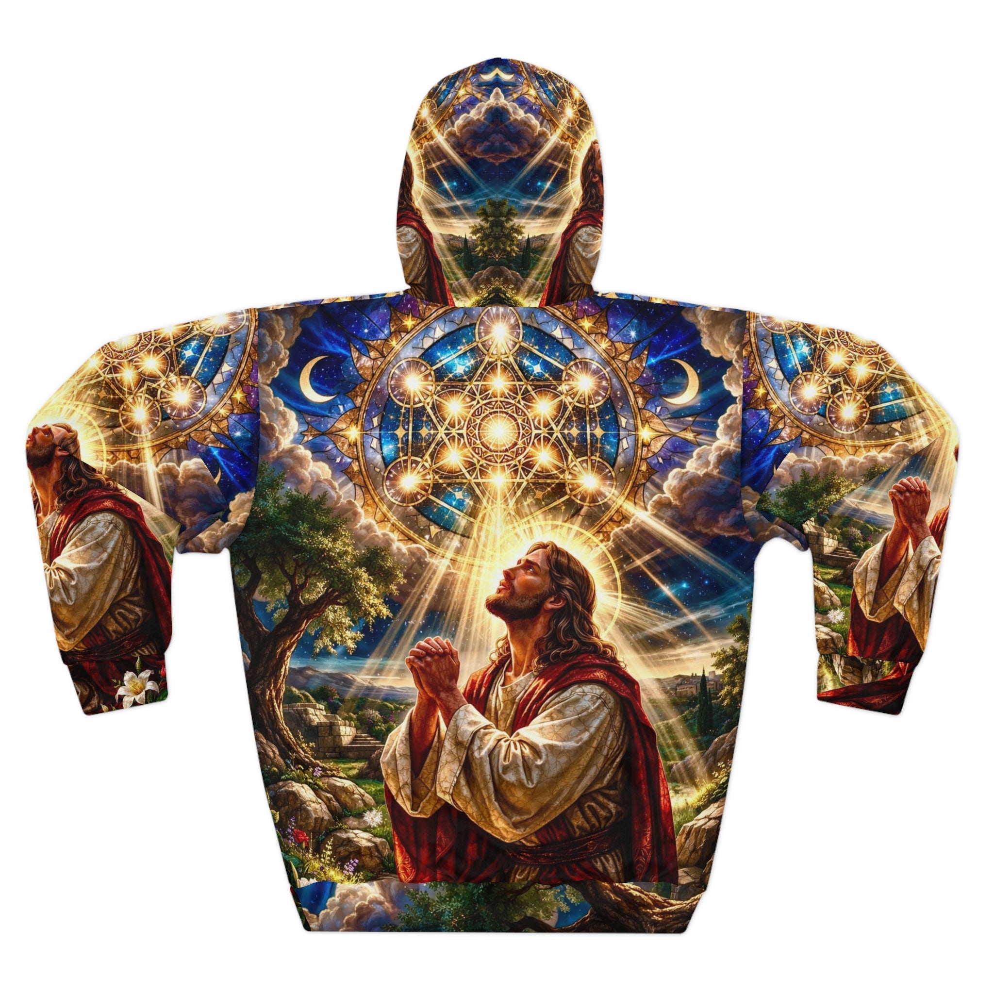 Jesus in the Garden of Gethsemane Unisex Pullover Hoodie (AOP)