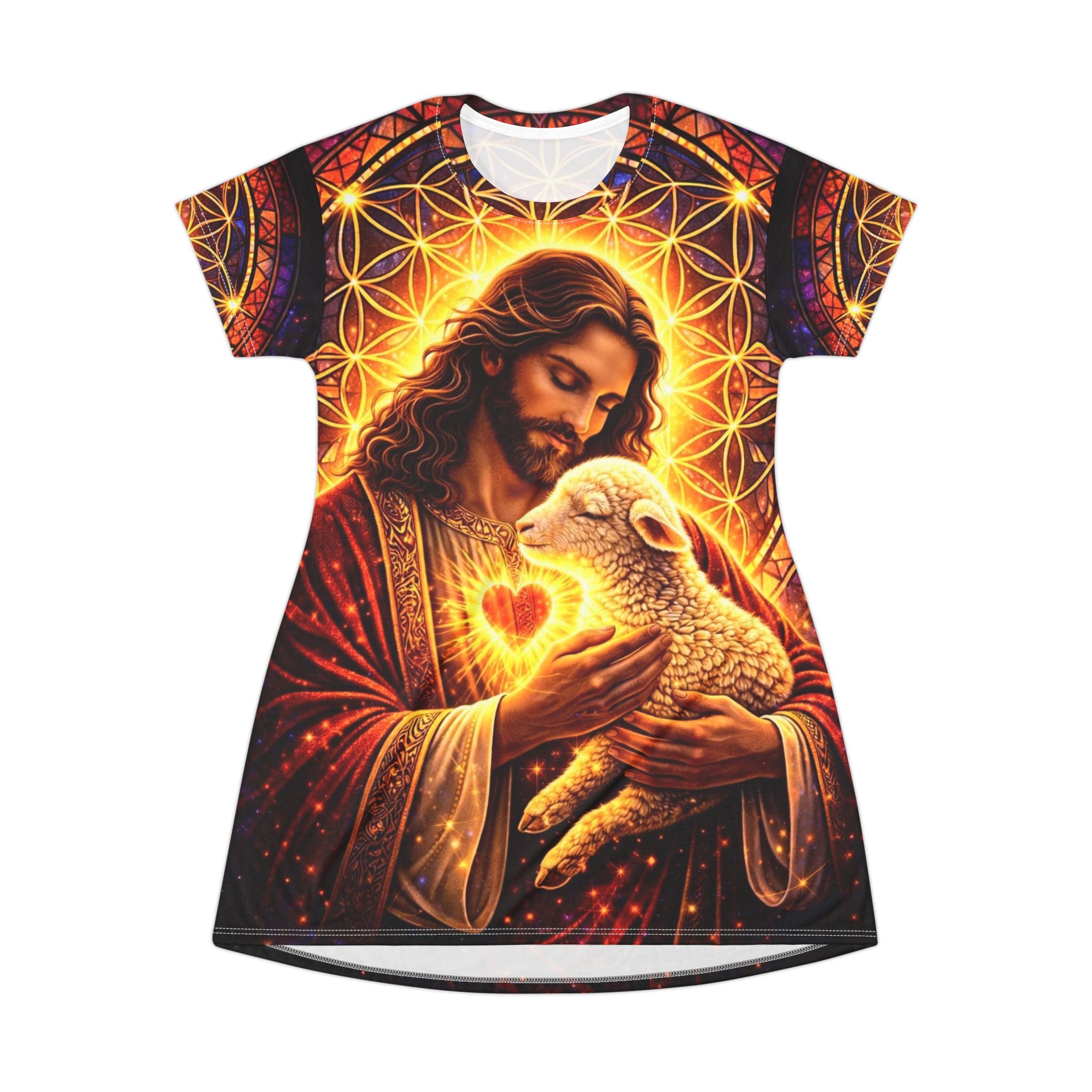 Lamb of God T-Shirt Dress (AOP)