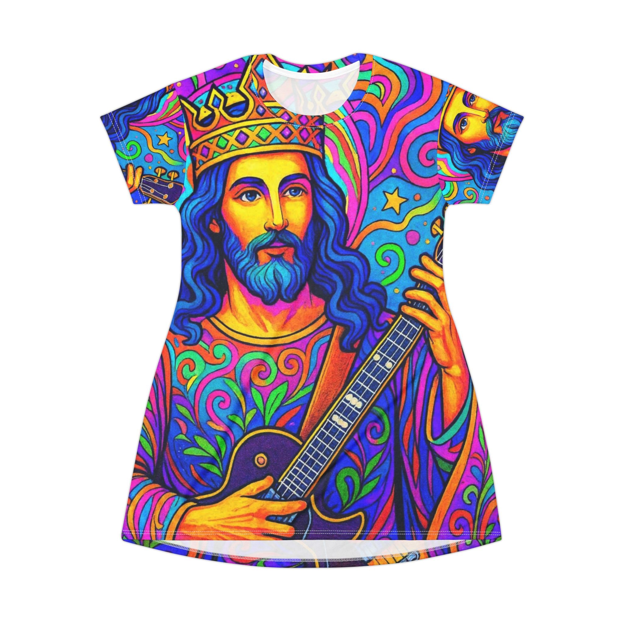 The Official Slamjo Jesus T-Shirt Dress (AOP)