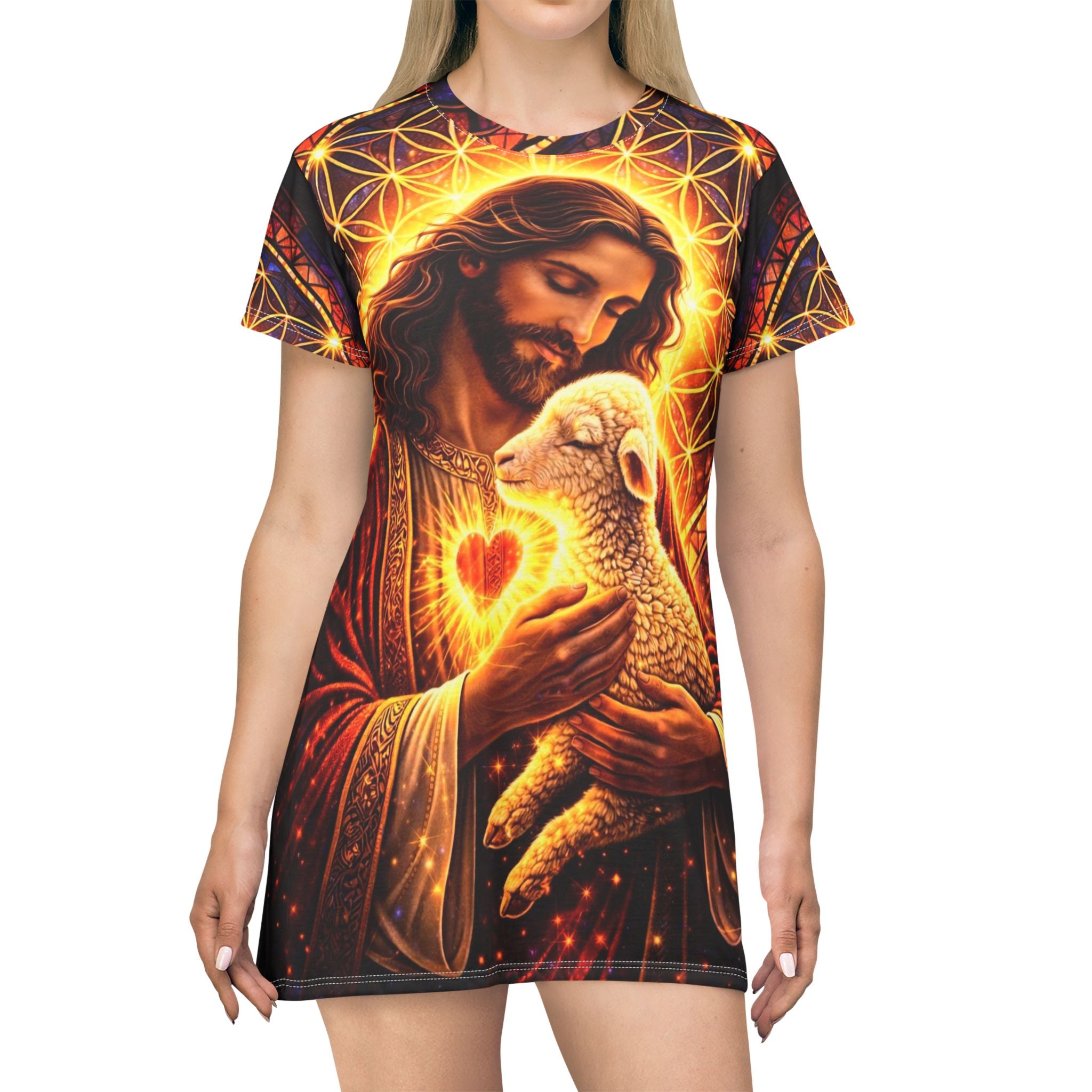 Lamb of God T-Shirt Dress (AOP)