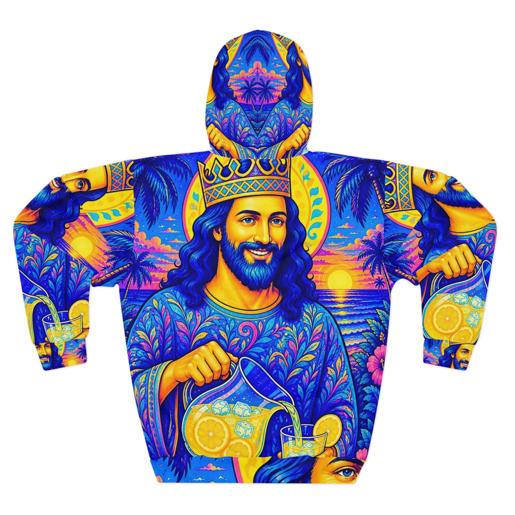 Jesus Making Lemonade Unisex Pullover Hoodie (AOP)