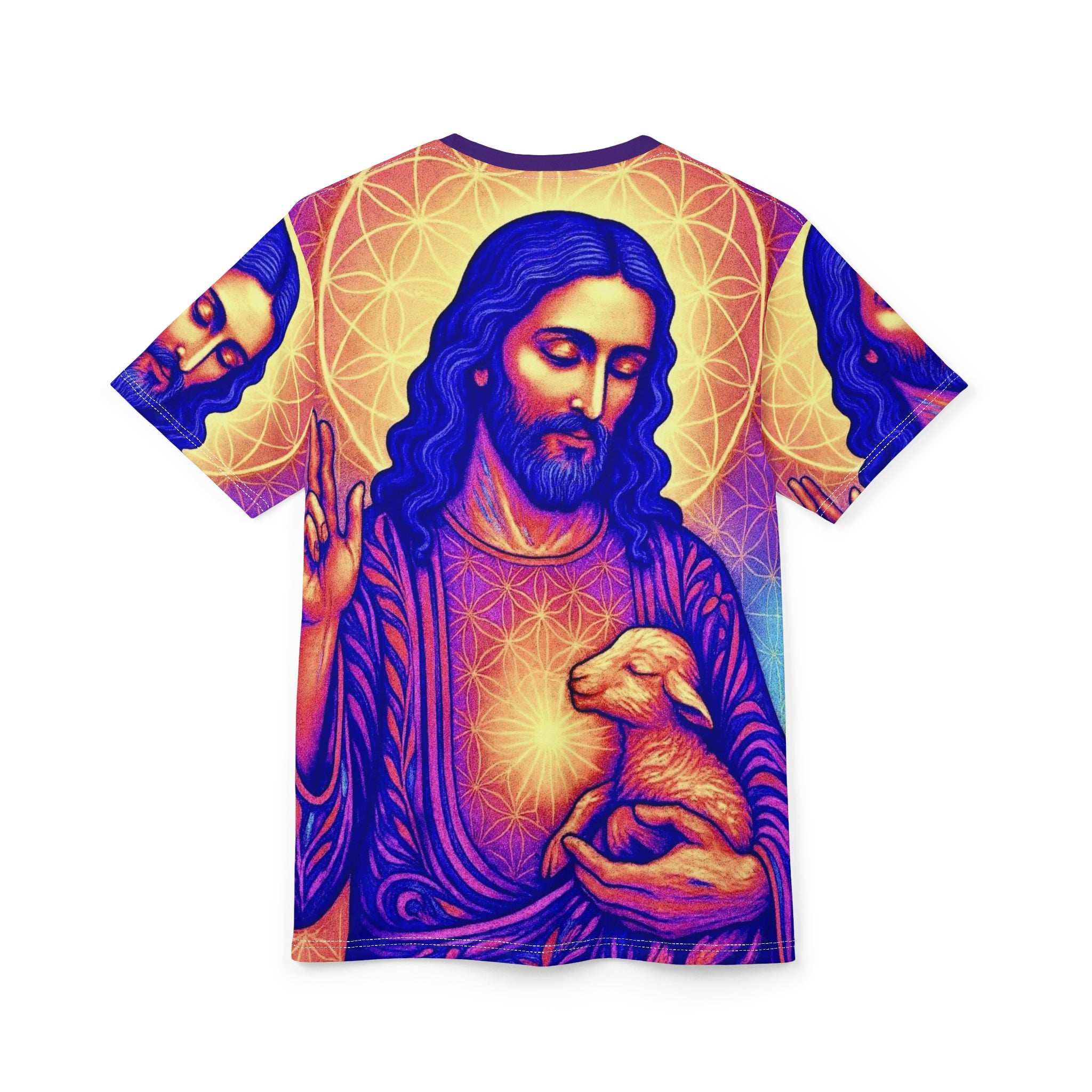 The Lamb Unisex Cut & Sew Tee (AOP)