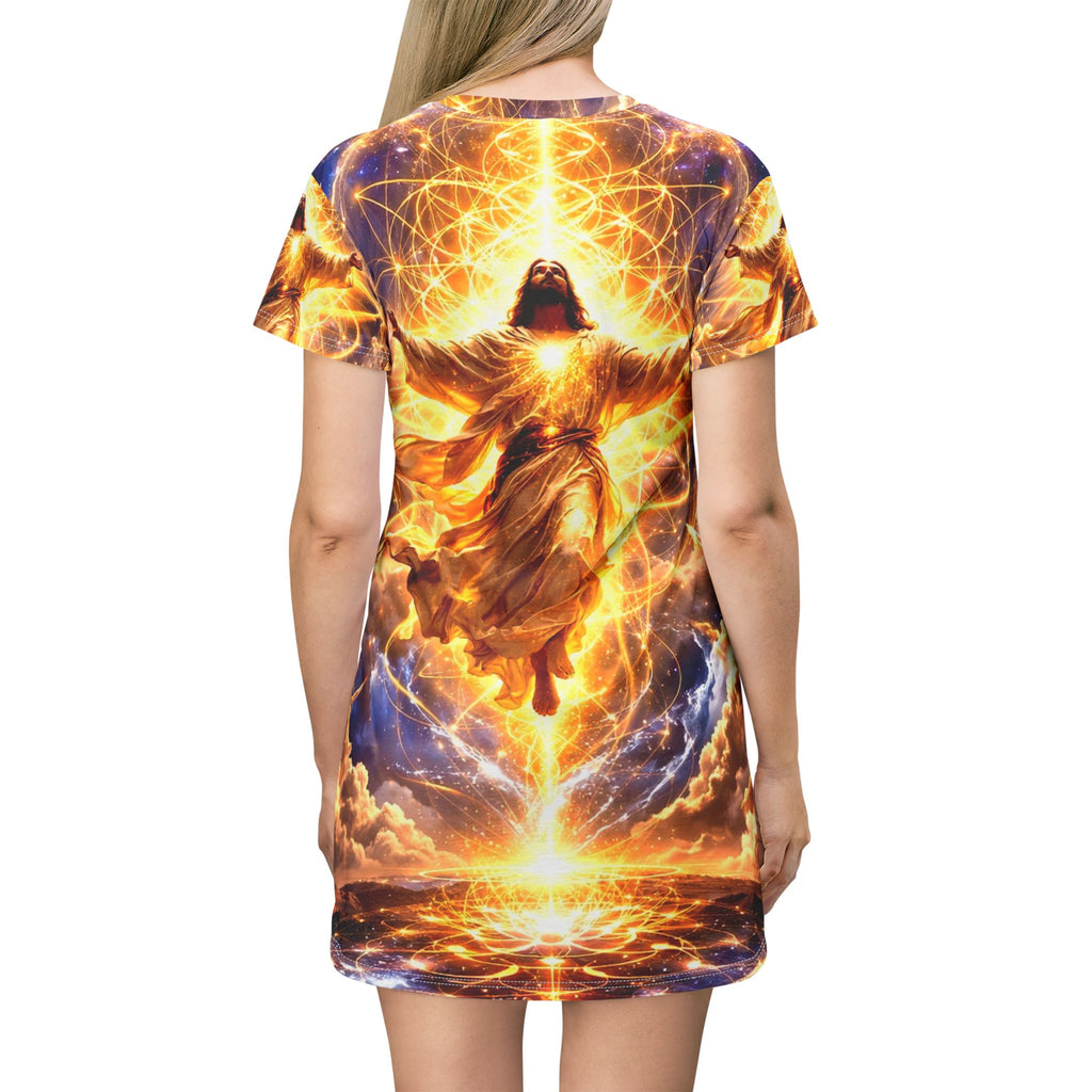 Celestial Resurrection T-Shirt Dress (AOP)
