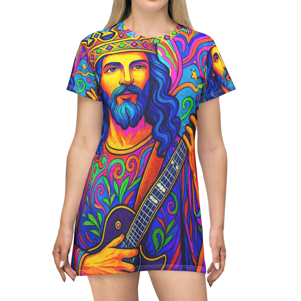 The Official Slamjo Jesus T-Shirt Dress (AOP)