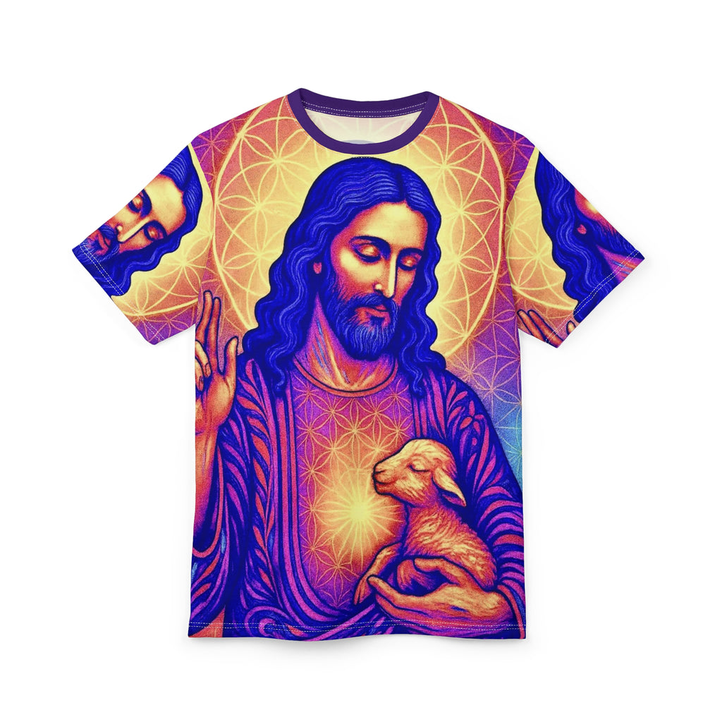 The Lamb Unisex Cut & Sew Tee (AOP)