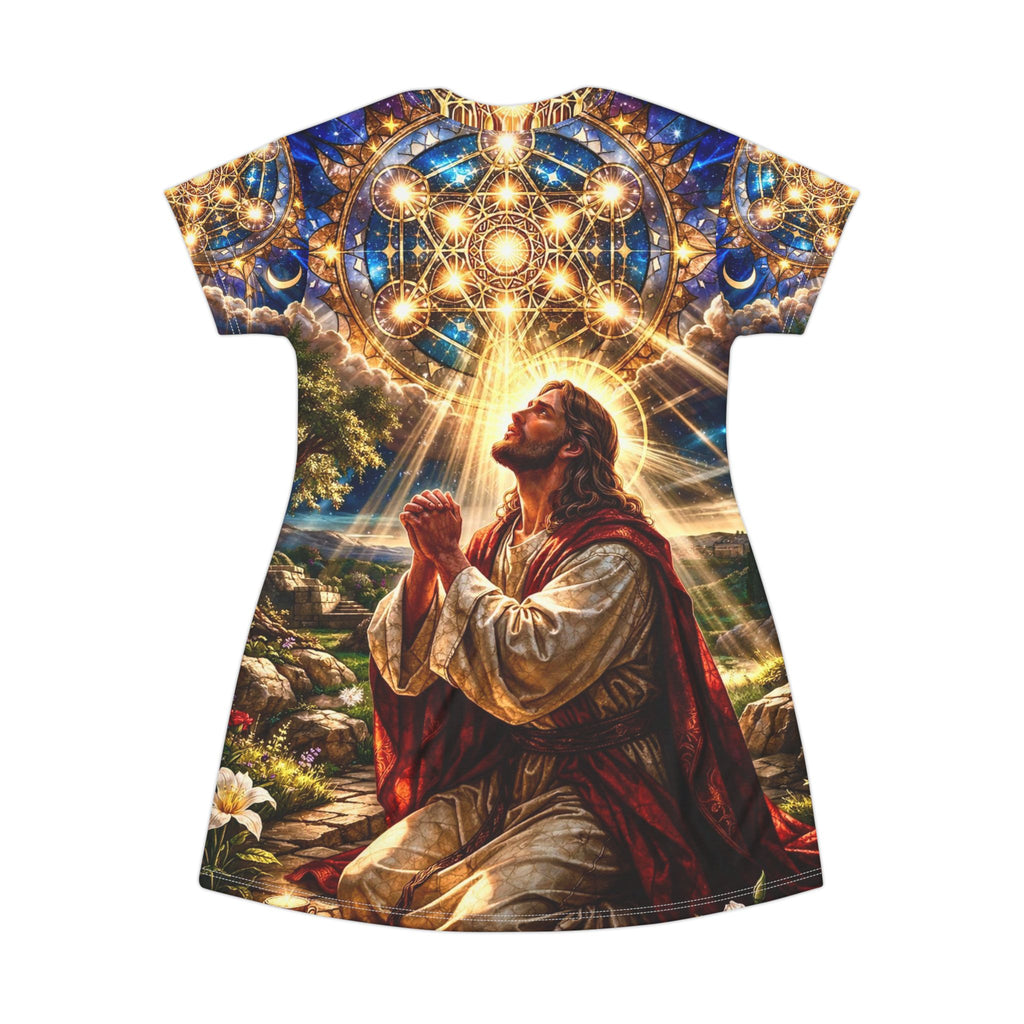 Jesus in the Garden of Gethsemane T-Shirt Dress (AOP)