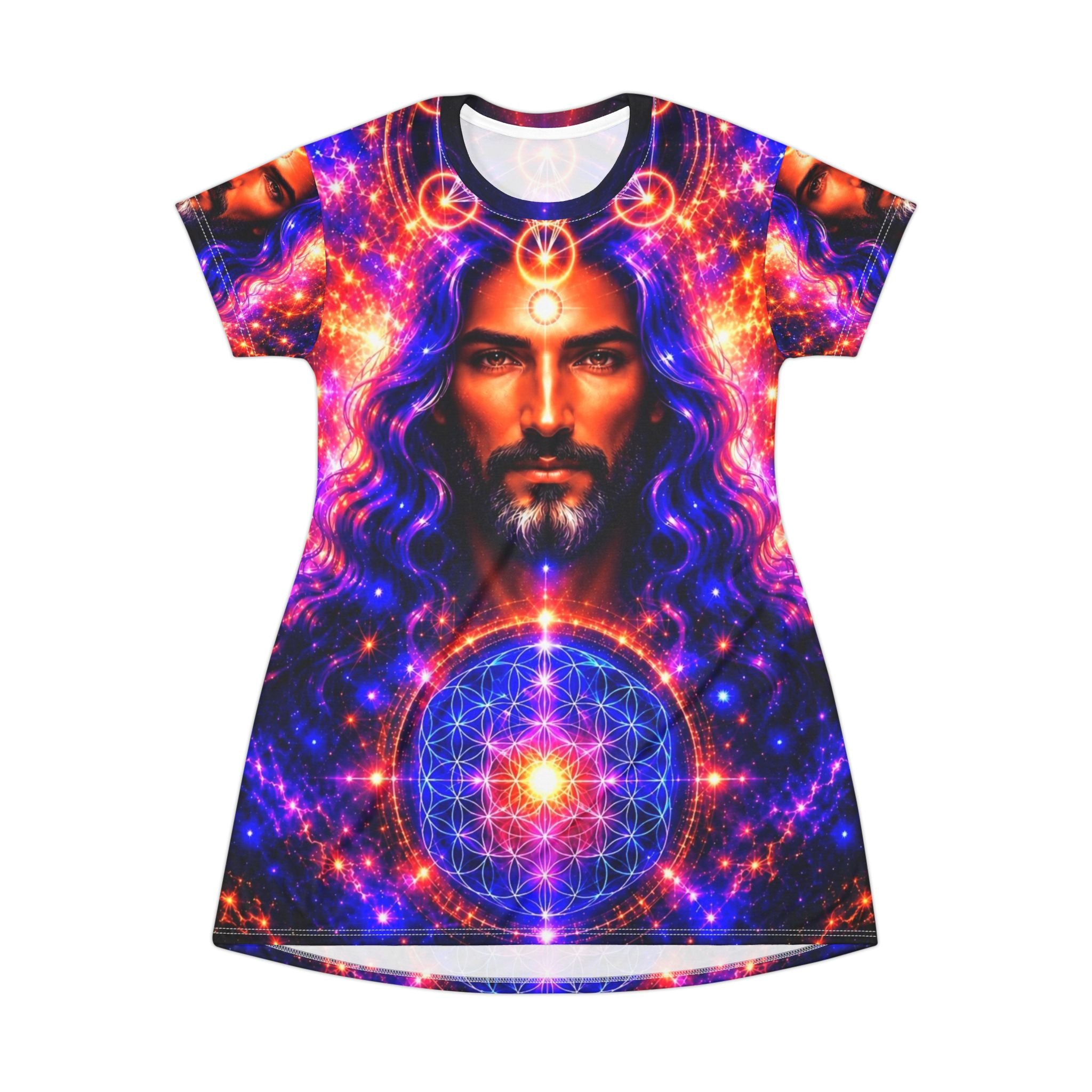 Crown of Light T-Shirt Dress (AOP)