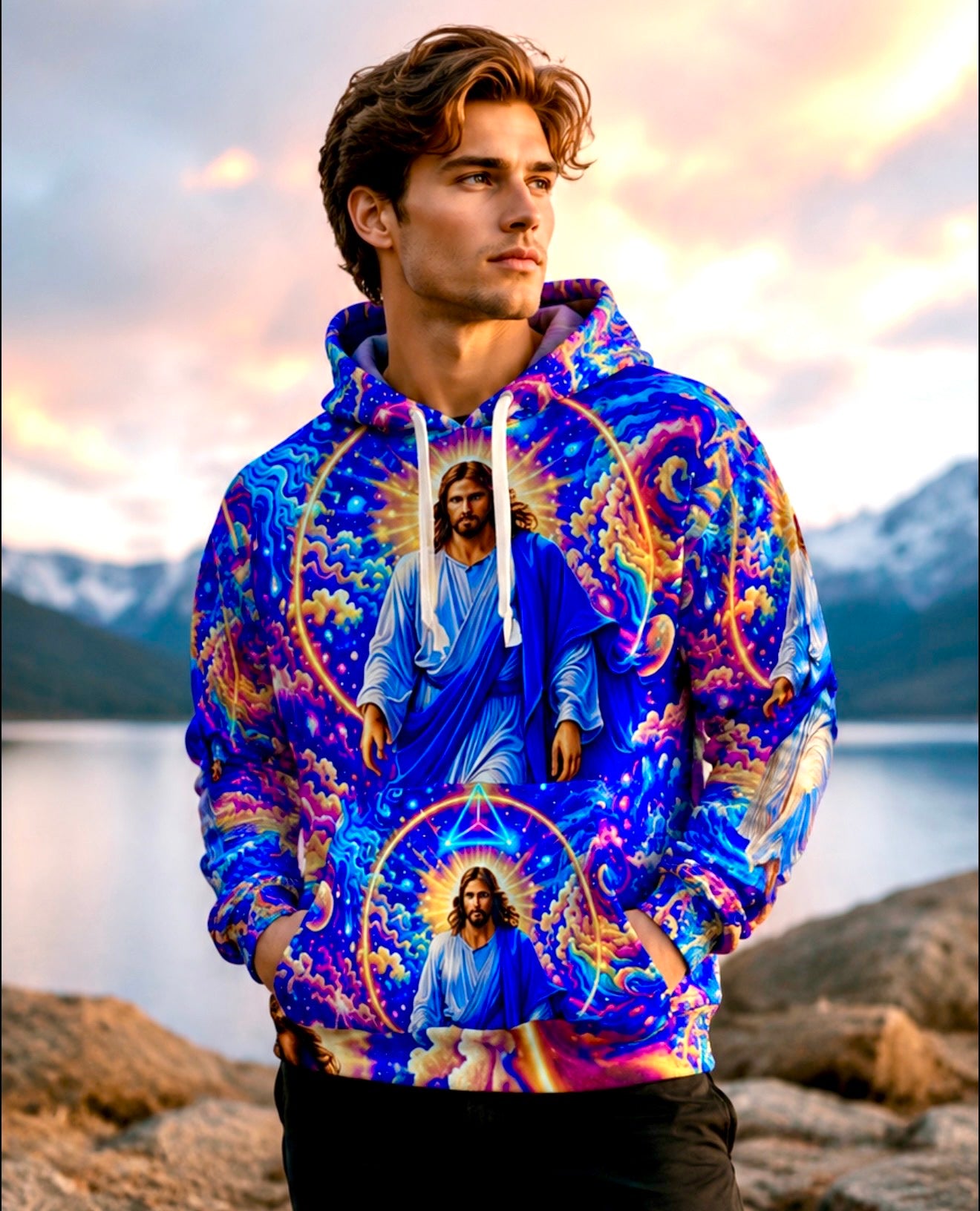 Resplendent Faith Unisex Pullover Hoodie (AOP)