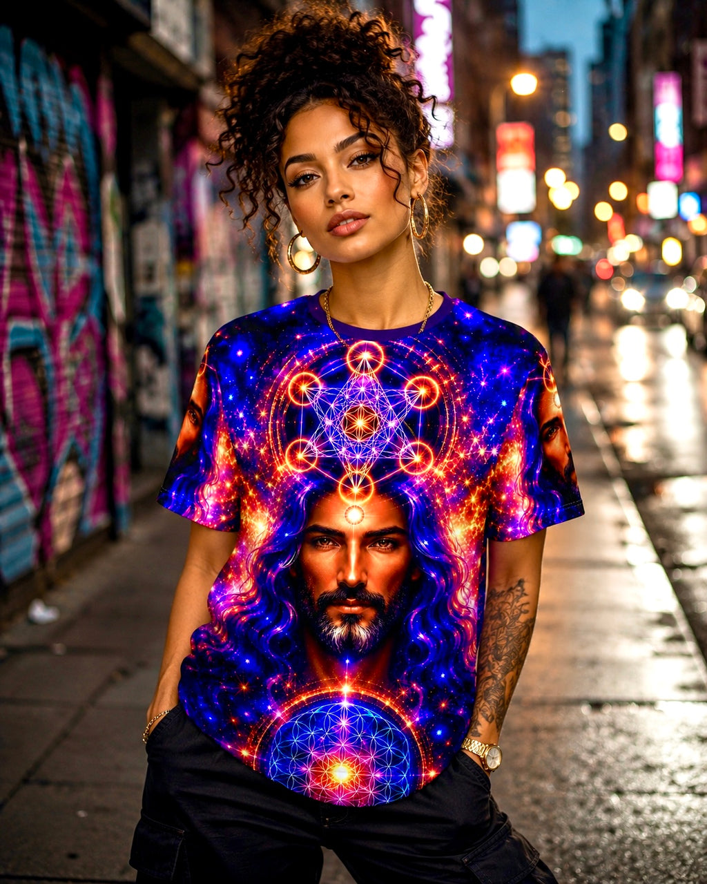 Crown of Light Unisex Cut & Sew Tee (AOP)