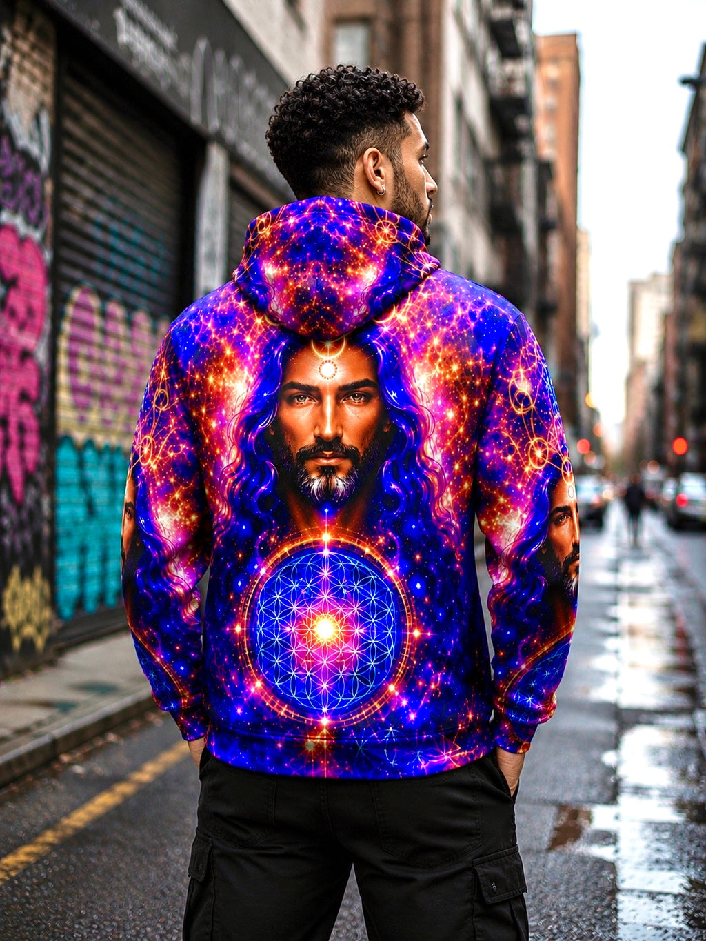 Crown of Light Unisex Pullover Hoodie (AOP)
