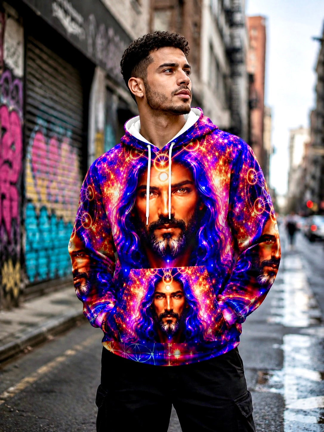 Crown of Light Unisex Pullover Hoodie (AOP)