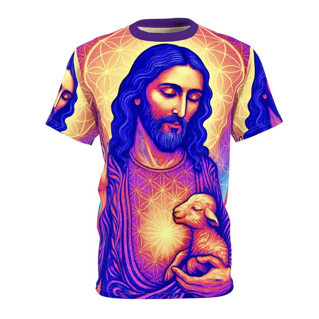 The Lamb Unisex Cut & Sew Tee (AOP)