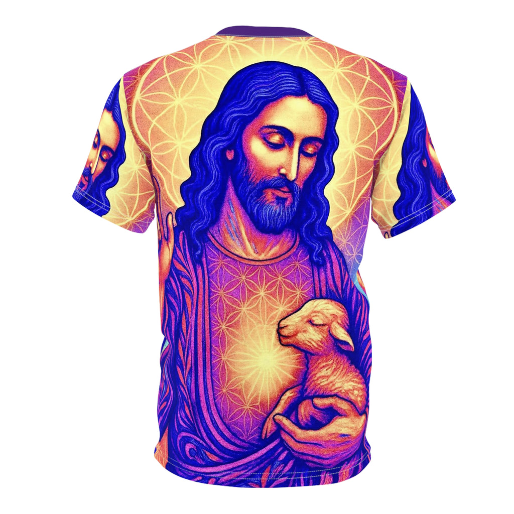 The Lamb Unisex Cut & Sew Tee (AOP)