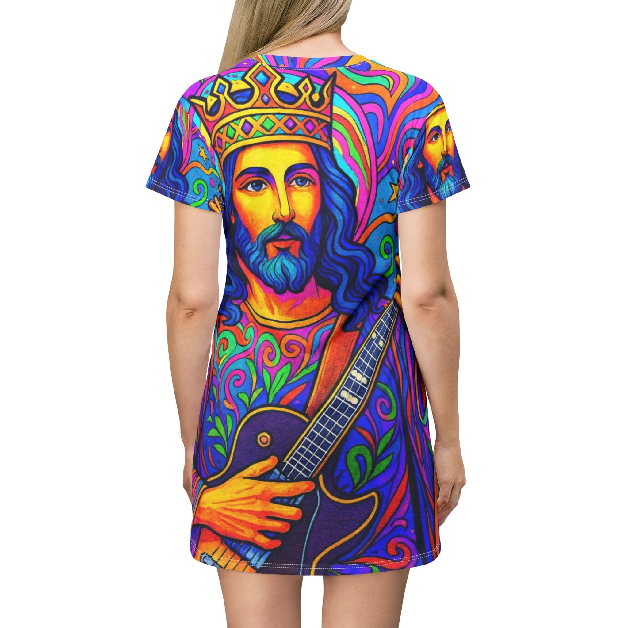 The Official Slamjo Jesus T-Shirt Dress (AOP)