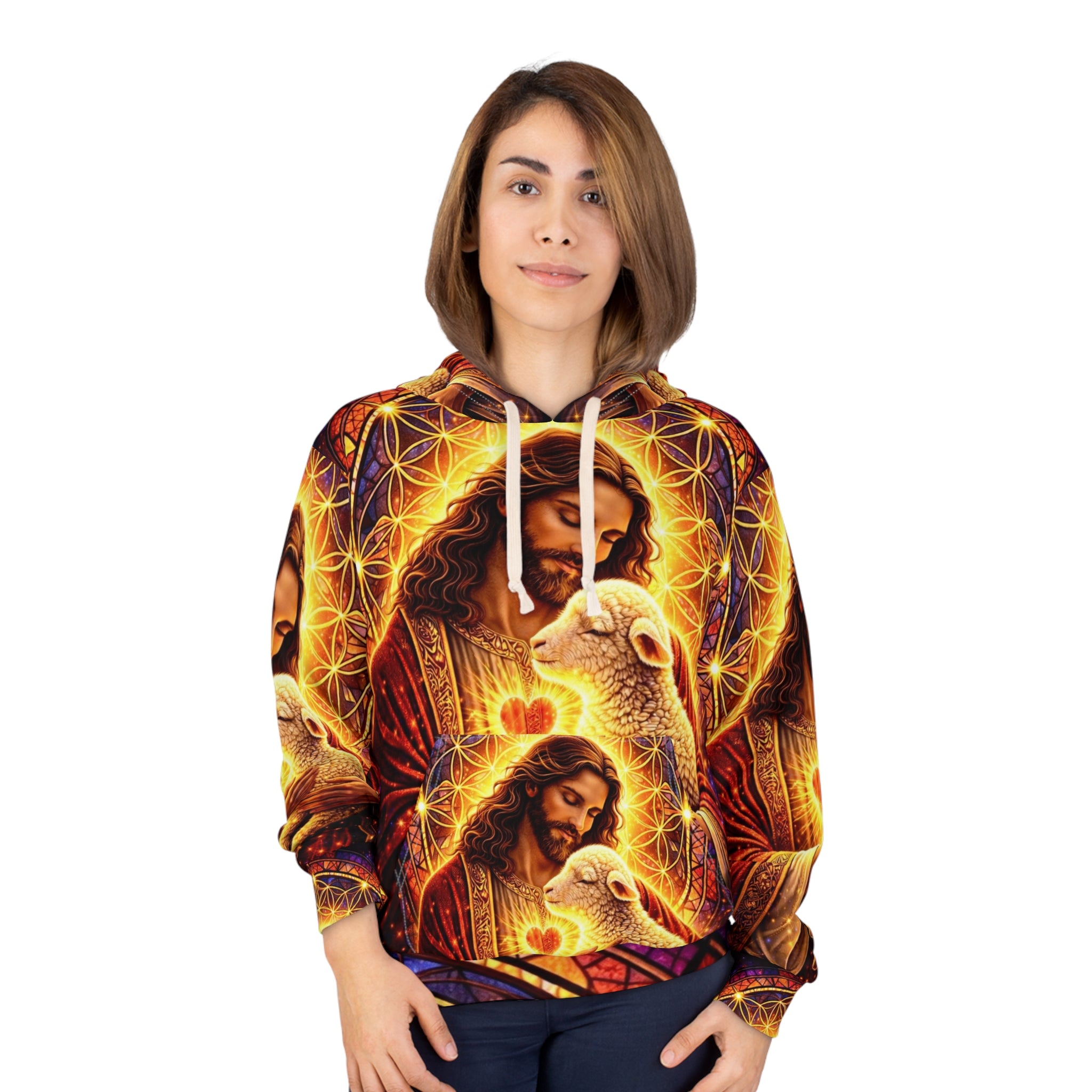 Lamb of God Unisex Pullover Hoodie (AOP)