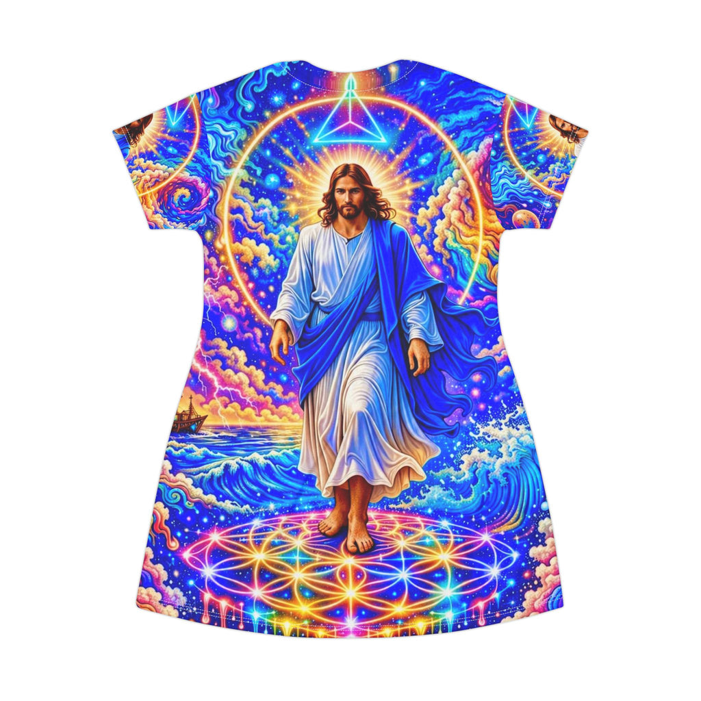 Resplendent Faith T-Shirt Dress (AOP)