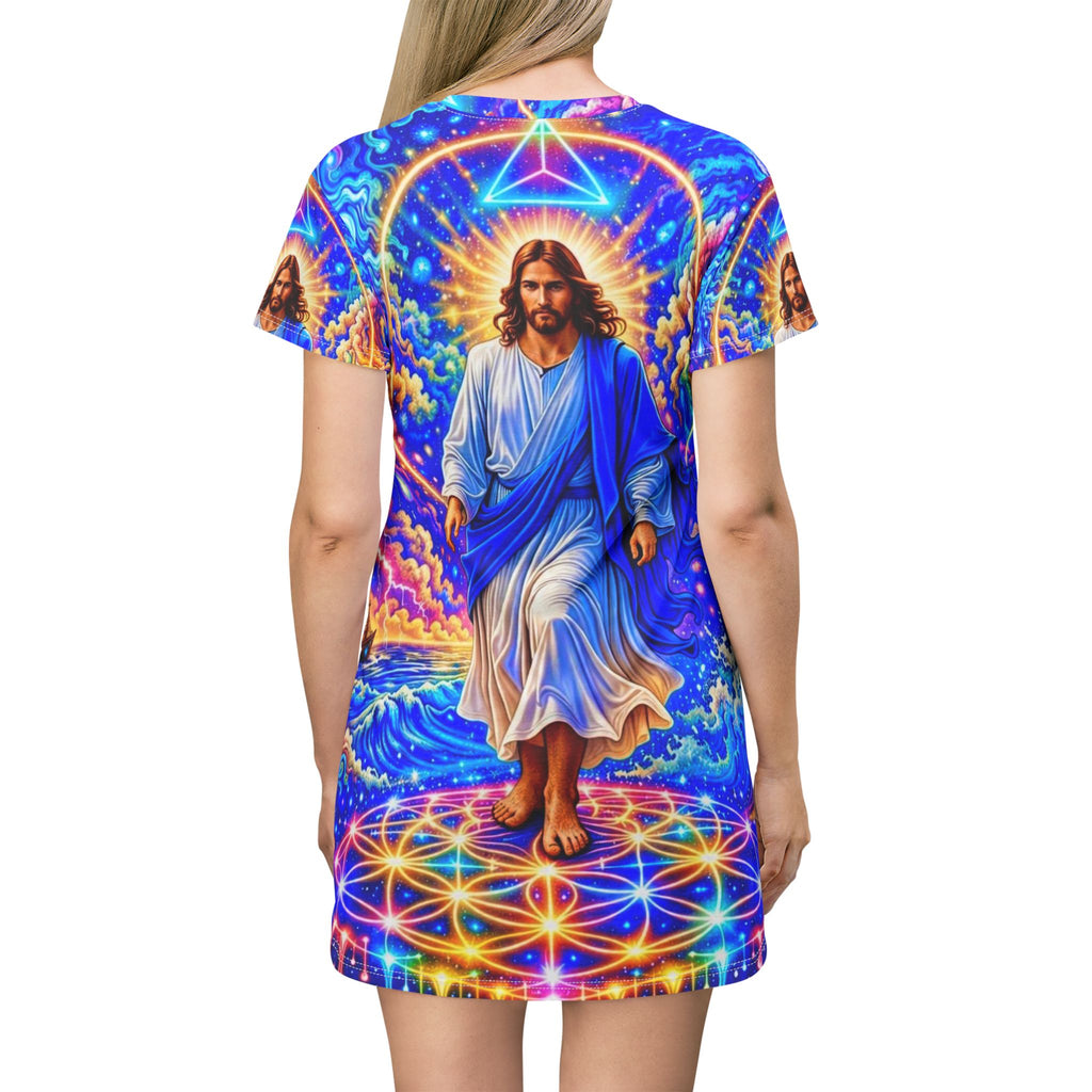 Resplendent Faith T-Shirt Dress (AOP)