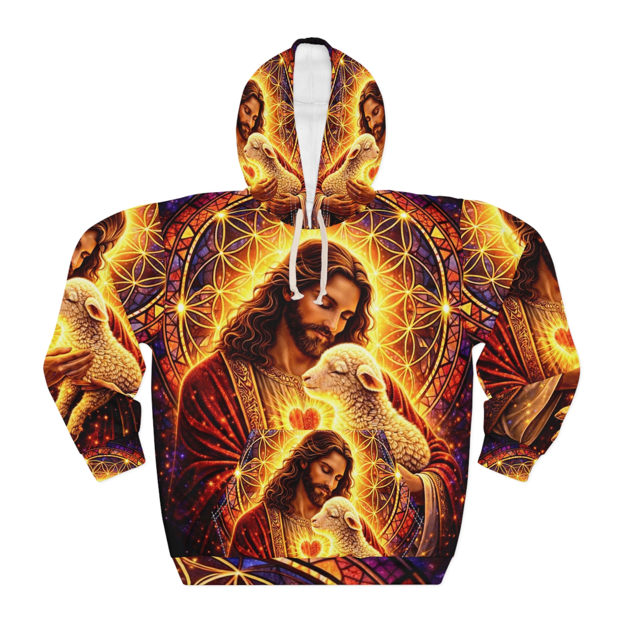 Lamb of God Unisex Pullover Hoodie (AOP)