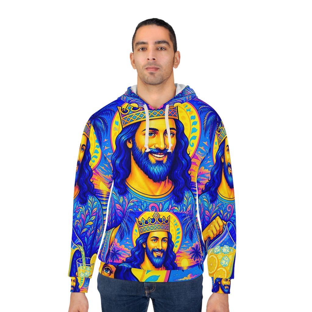 Jesus Making Lemonade Unisex Pullover Hoodie (AOP)