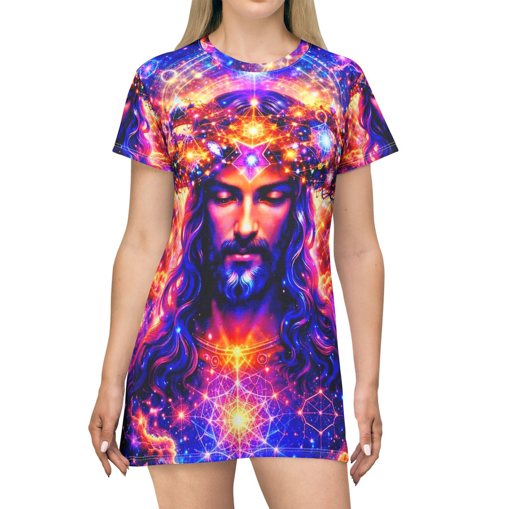 Crown of Light T-Shirt Dress (AOP)